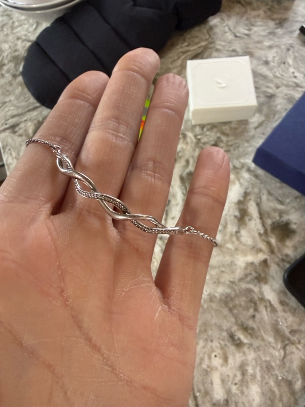Sterling Silver Twisted Link Bracelet